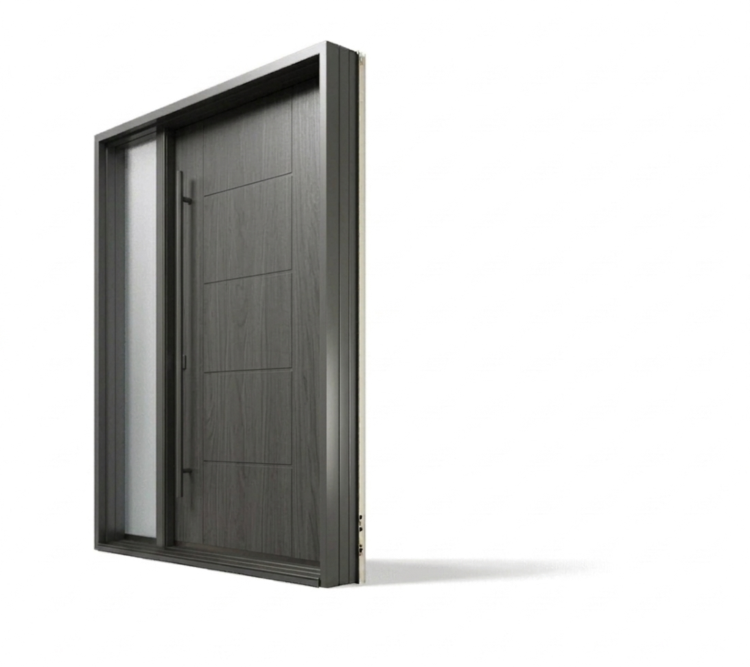 Fibreglass entry door